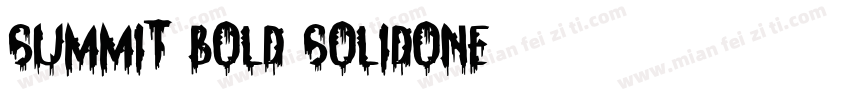 Summit Bold SolidOne字体转换